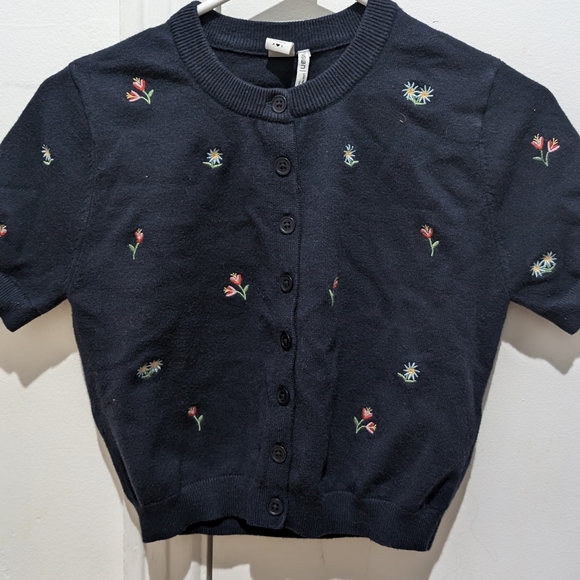 Twik Midnight Blue Button-Up Cardigan - Picture 1 of 3